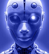 Futuristic AI Robot Illustration